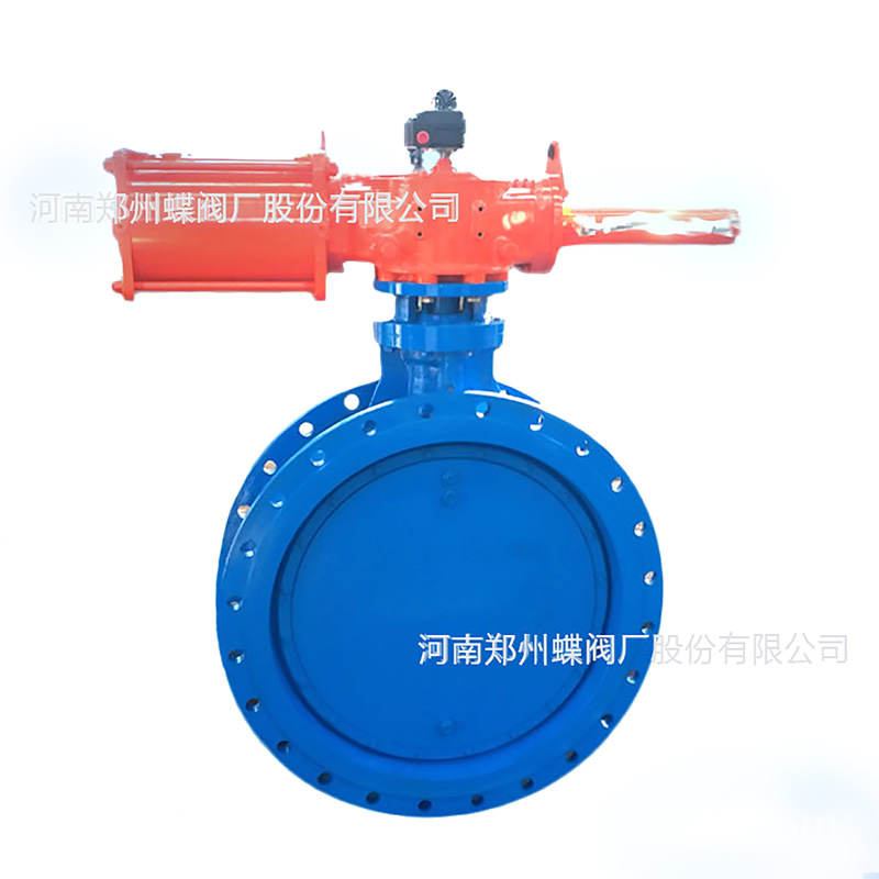 壹号娱乐蝶阀现货化工用气动双法兰蝶阀2D641X-10